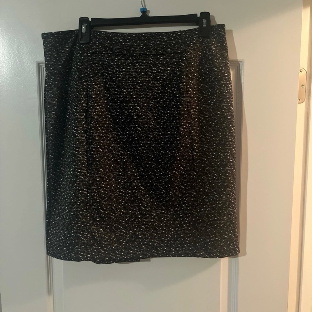 Michael Kors Black Sparkle Pencil Skirt